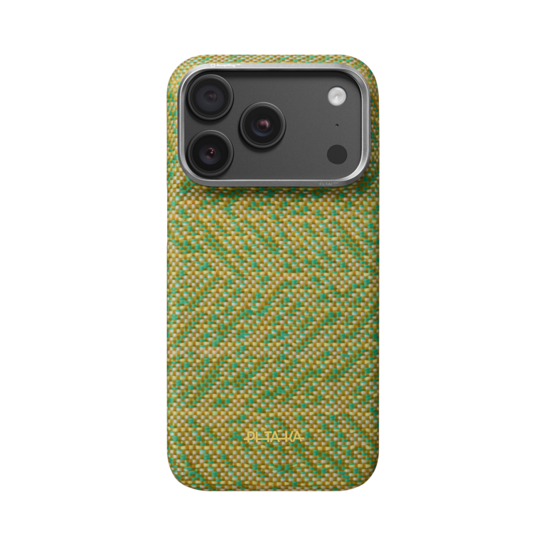 Magsafe Калъф за iPhone 18 Pro, Pitaka Edge Case Wind Over Wheat Surging Awn 02, Маслинен