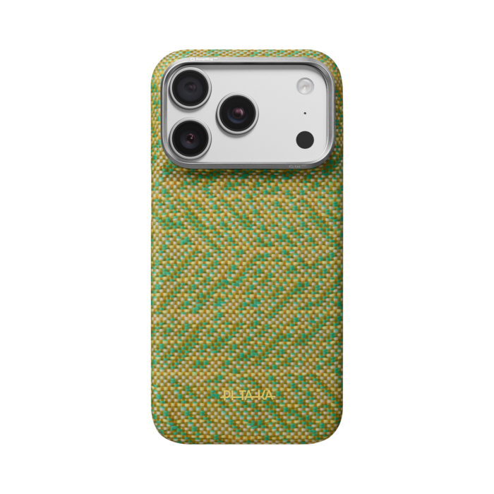 Magsafe Калъф за iPhone 18 Pro, Pitaka Edge Case Wind Over Wheat Surging Awn 02, Маслинен