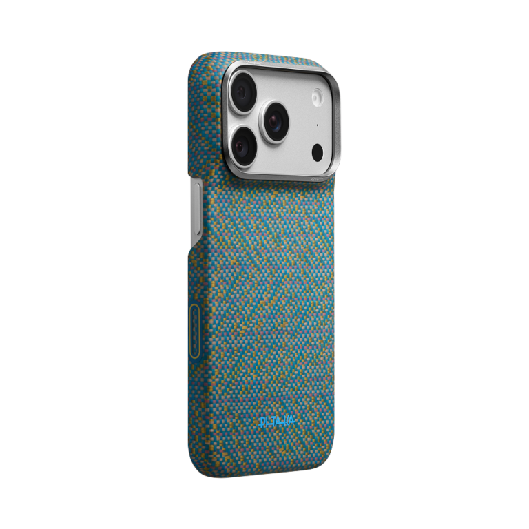Magsafe Калъф за iPhone 18 Pro, Pitaka Edge Case Wind Over Wheat Berlin Nocturne 03, Зелен
