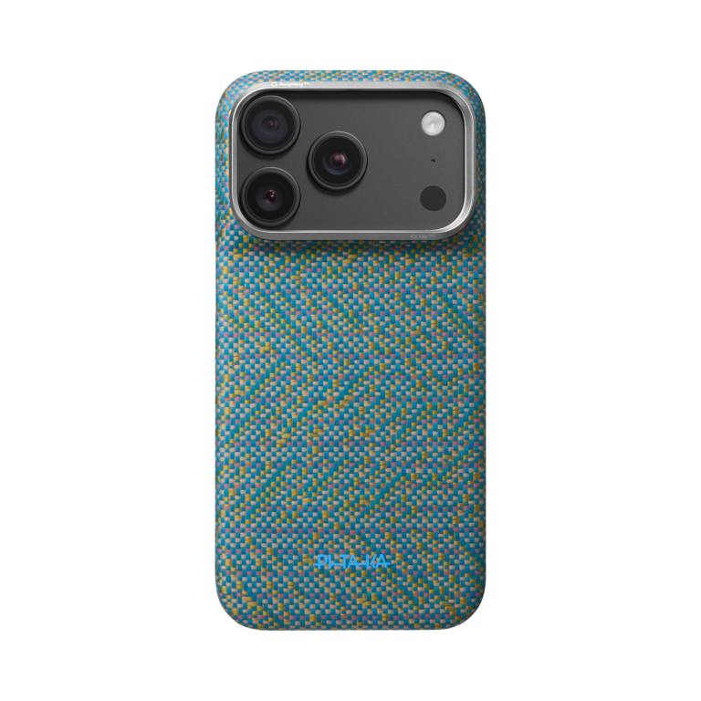 Magsafe Калъф за iPhone 18 Pro, Pitaka Edge Case Wind Over Wheat Berlin Nocturne 03, Зелен