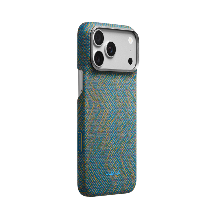 Magsafe Калъф за iPhone 18 Pro Max, Pitaka Edge Case Wind Over Wheat Berlin Nocturne 03, Зелен