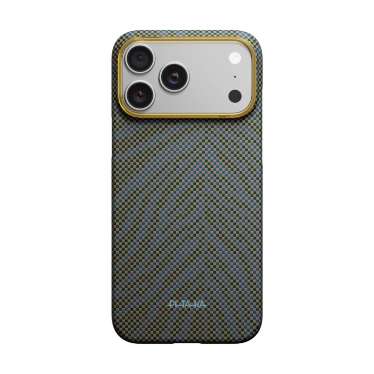 Magsafe Калъф за iPhone 17 Pro Max, Pitaka Edge Breath of Veins Case Dive Green, Зелен