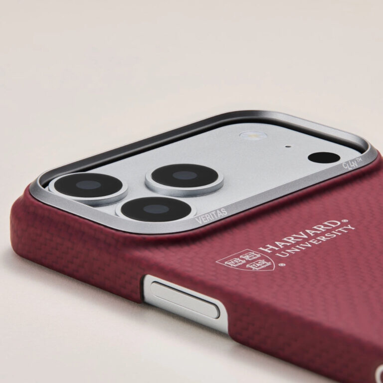 Magsafe Калъф за iPhone 17 Pro Max, Pitaka Edge Harvard Case Crimson, Червен