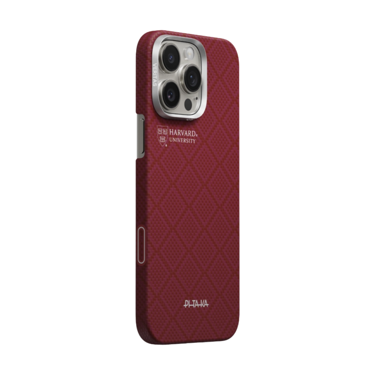 Magsafe Калъф за iPhone 16 Pro Max, Pitaka Edge Harvard Case Crimson, Червен