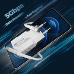 Prio Charging & Data Transfer Set 30W GaN — зарядно + USB-C кабел White