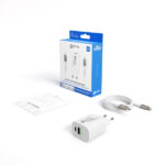 Prio MFi Fast Charging Set 20W — зарядно + Lightning кабел White - Image 3